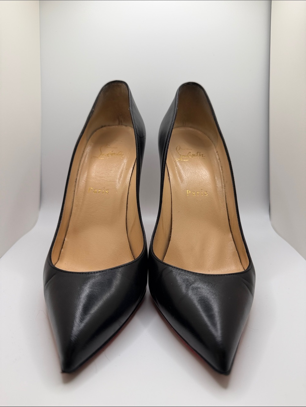 Christian Louboutin Pigalle 120 black leather (Size 39)